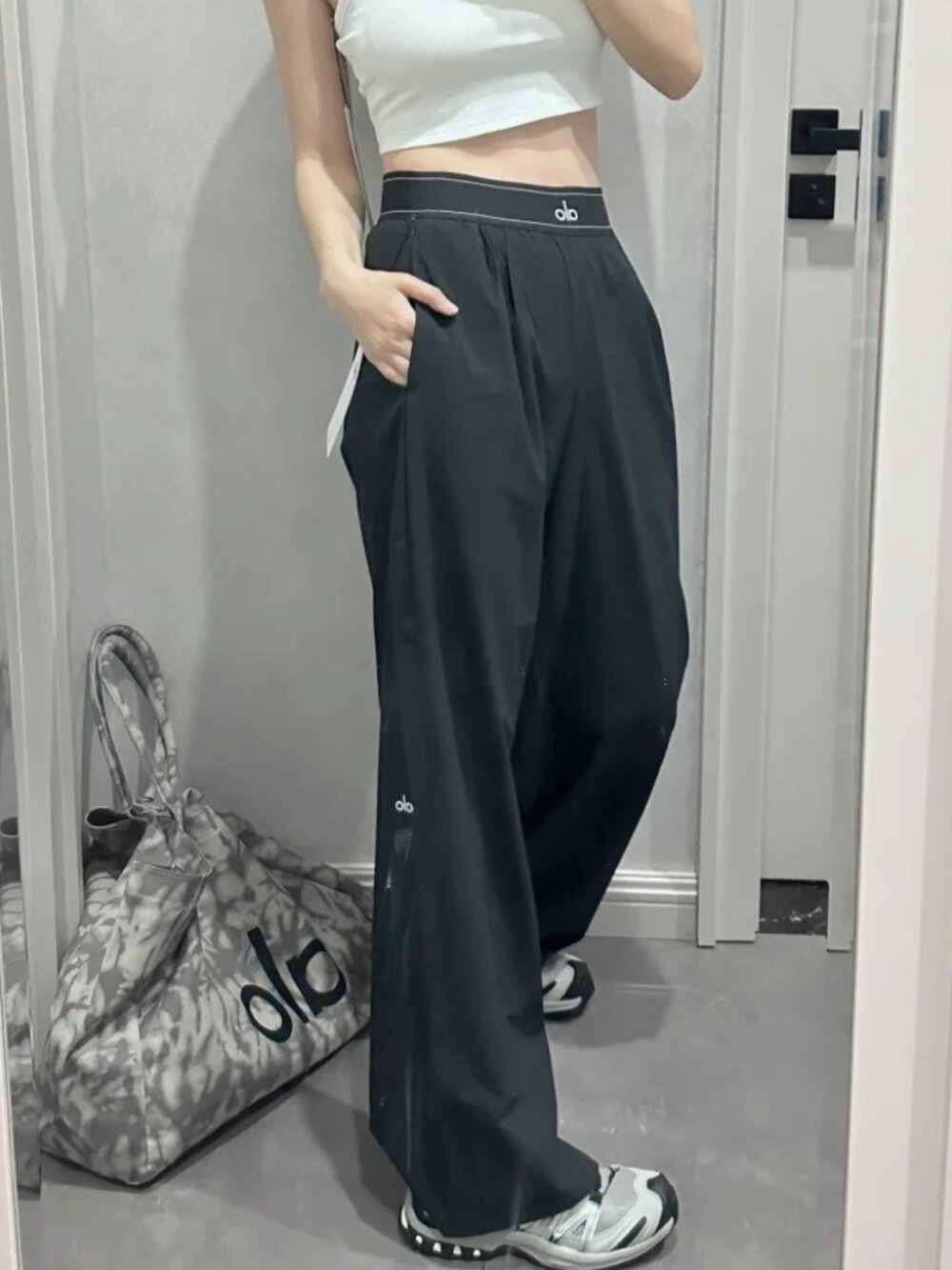 Alo Yoga Suit Up Trouser Black XS/S (Regular) Relaxed Fit Pants🥳📖NWT